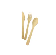Bamboo Cutlery Sticks Skewers 0