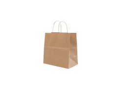 Kraft Paper Takeaway Bags With Handle 28010