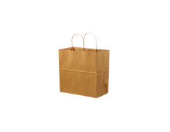 Kraft Paper Takeaway Bags With Handle 30012