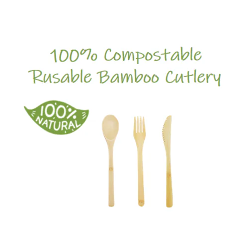 Reusable Bamboo Cutlery 1