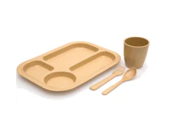 Reusable Bambooware Kids Dinnerware Sets 4441