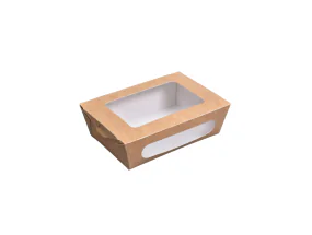 Kraft Paper Salad Boxes With Windows 16970w