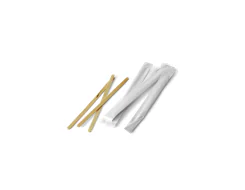 Individually Wrapped Disposable Wooden Coffee Stirrers Compostable Ws1105p