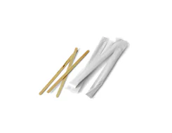 Individually Wrapped Disposable Wooden Coffee Stirrers Compostable Ws1405p