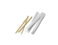 Individually Wrapped Disposable Wooden Coffee Stirrers Compostable Ws17806p