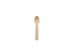 Disposable Wooden Coffee Spoons Compostable 180381