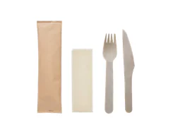Disposable Wooden Cutlery Sets Compostable W65kfn B