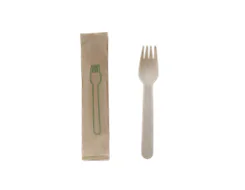 Individual Wrap Disposable Wooden Cutlery Wf65 Iwb