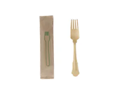 Individual Wrap Disposable Wooden Cutlery Wf75 Iwb