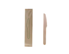 Individual Wrap Disposable Wooden Cutlery Wk55 Iwb