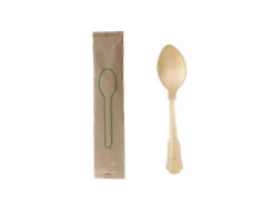 Individual Wrap Disposable Wooden Cutlery Ws75 Iwb