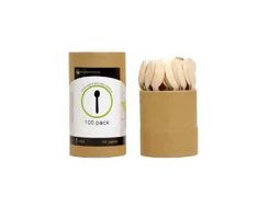 Retail Packaging Disposable Wooden Cutlery Ws65 100c